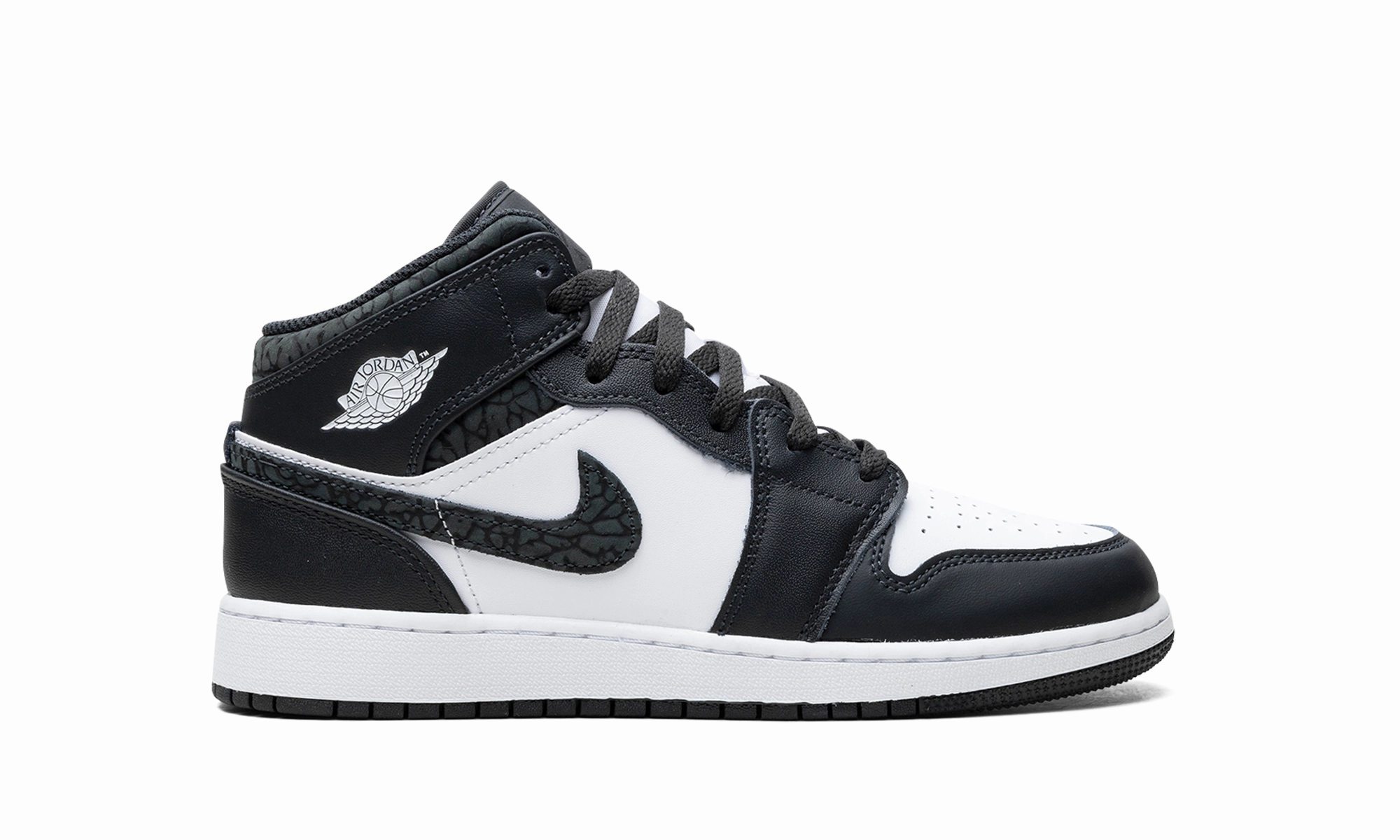 Kevin Durant Shoes Nike Air Jordan 1 Mid GS "Panda Elephant"