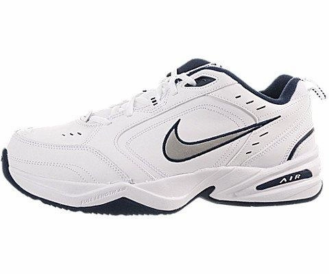 Air Monarch IV 4E Running Shoes 12 White Metc Silvermidnight Navy All Nike Air Max Shoes