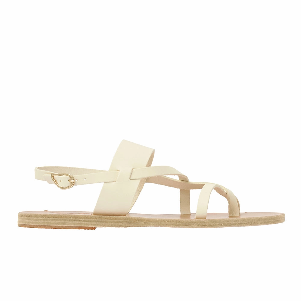 Alethea Off White Clear Sandals