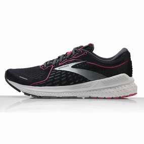 Brooks Adrenaline GTS 21 Women's Wide Fit Running Shoe - Black/Raspberry Sorbet/Ebony Best Gym And Running Shoes