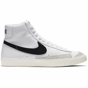 Nike Men's Blazer Mid '77 Vintage Shoes - White / Black Gd Shoes Nike