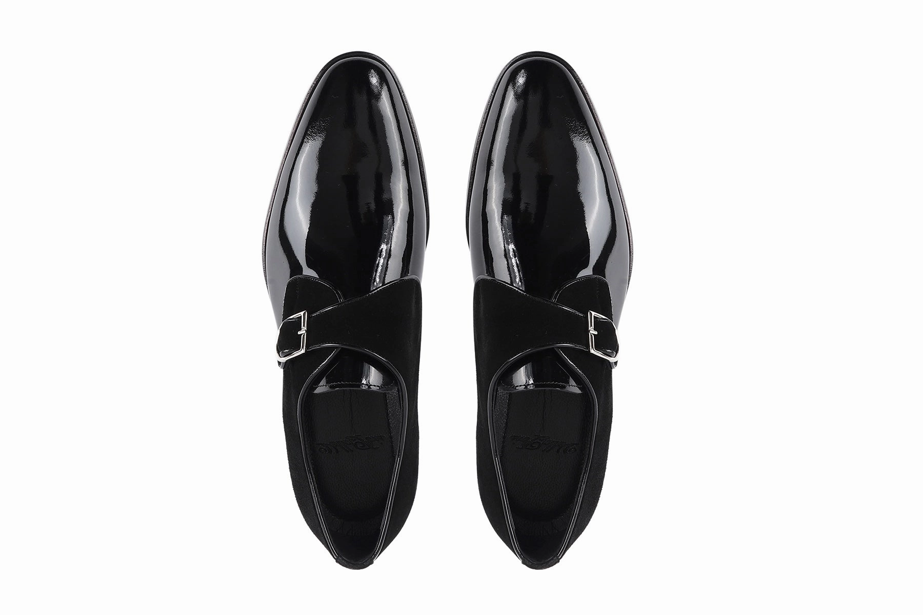 Dress And Shoes Alpine Patent Leather Single Monk Dress Shoes