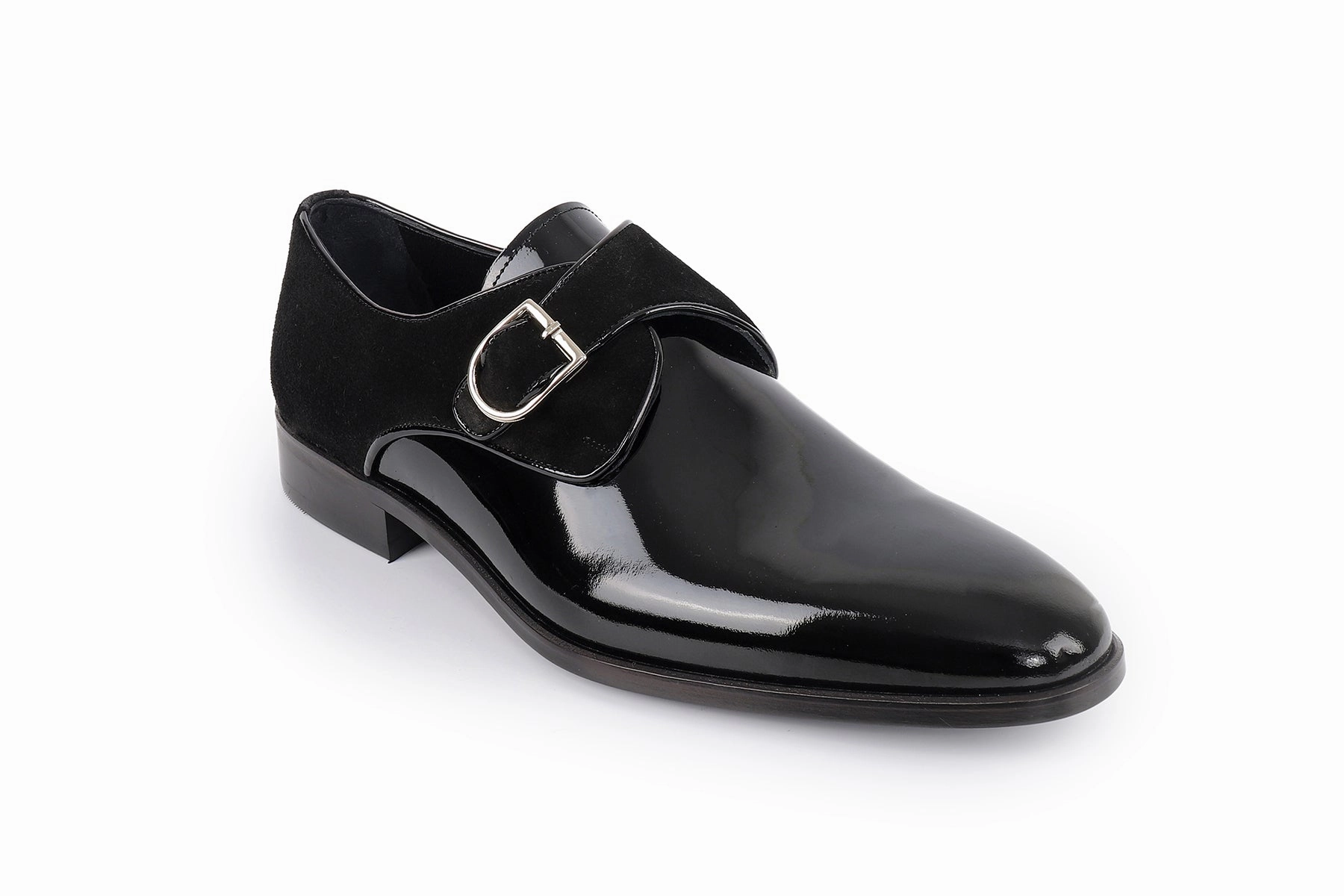 Alpine Patent Leather Single Monk Dress Shoes Good Casual Dress Shoes