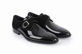 Snow Dress Shoes Alpine Patent Leather Single Monk Dress Shoes