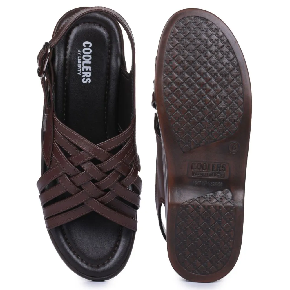 Coolers Formal (Brown) Sandals For Men 7123-84 By Liberty Sandals And Slides