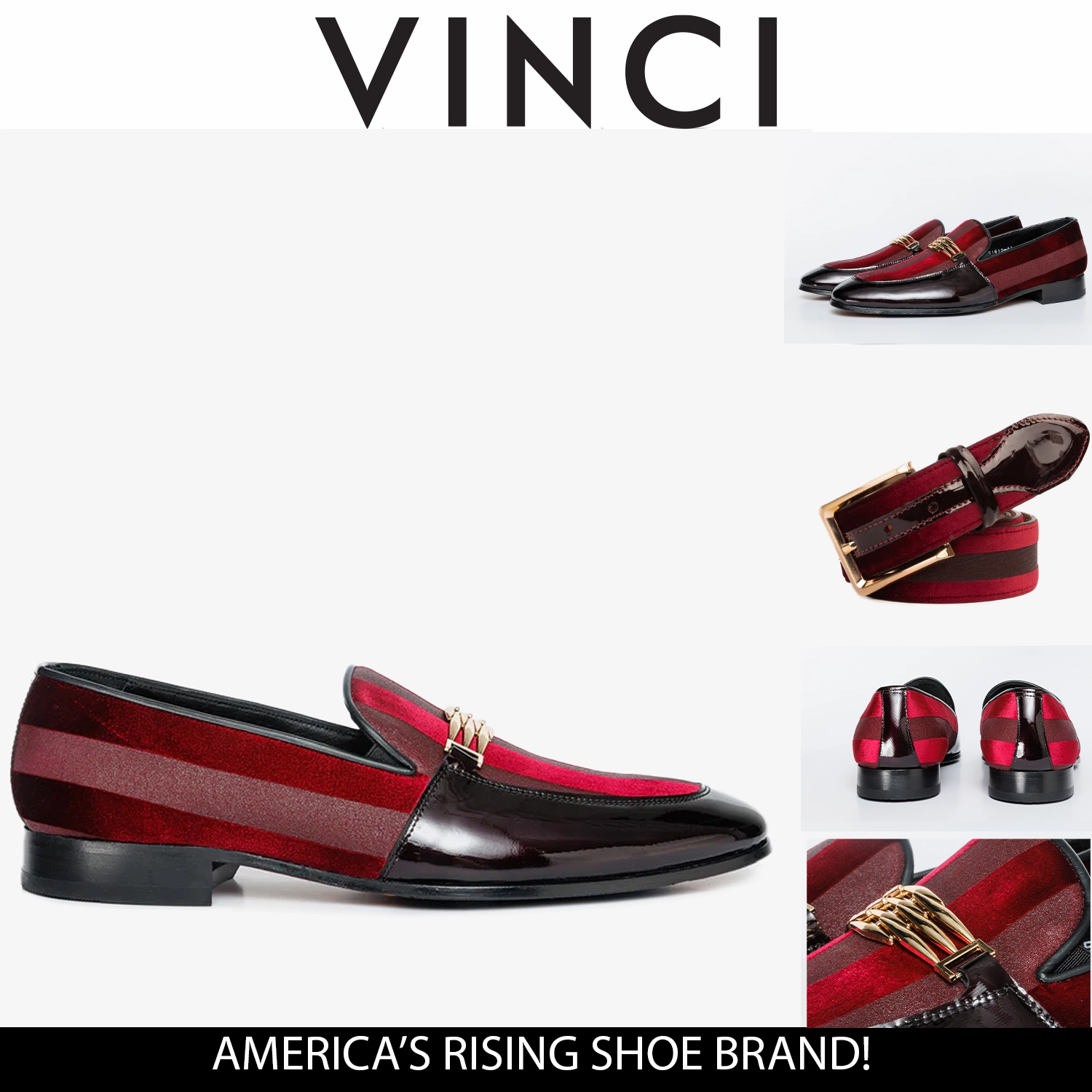 The Pontalto Leather Men Shoe Burgundy Bit Loafer Lavender Dress Shoes