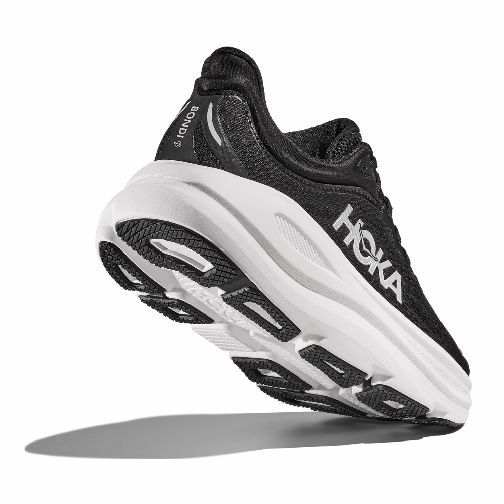 Malaysia Outlet Hoka Bondi 9 Black/White Running Shoe (Women's)