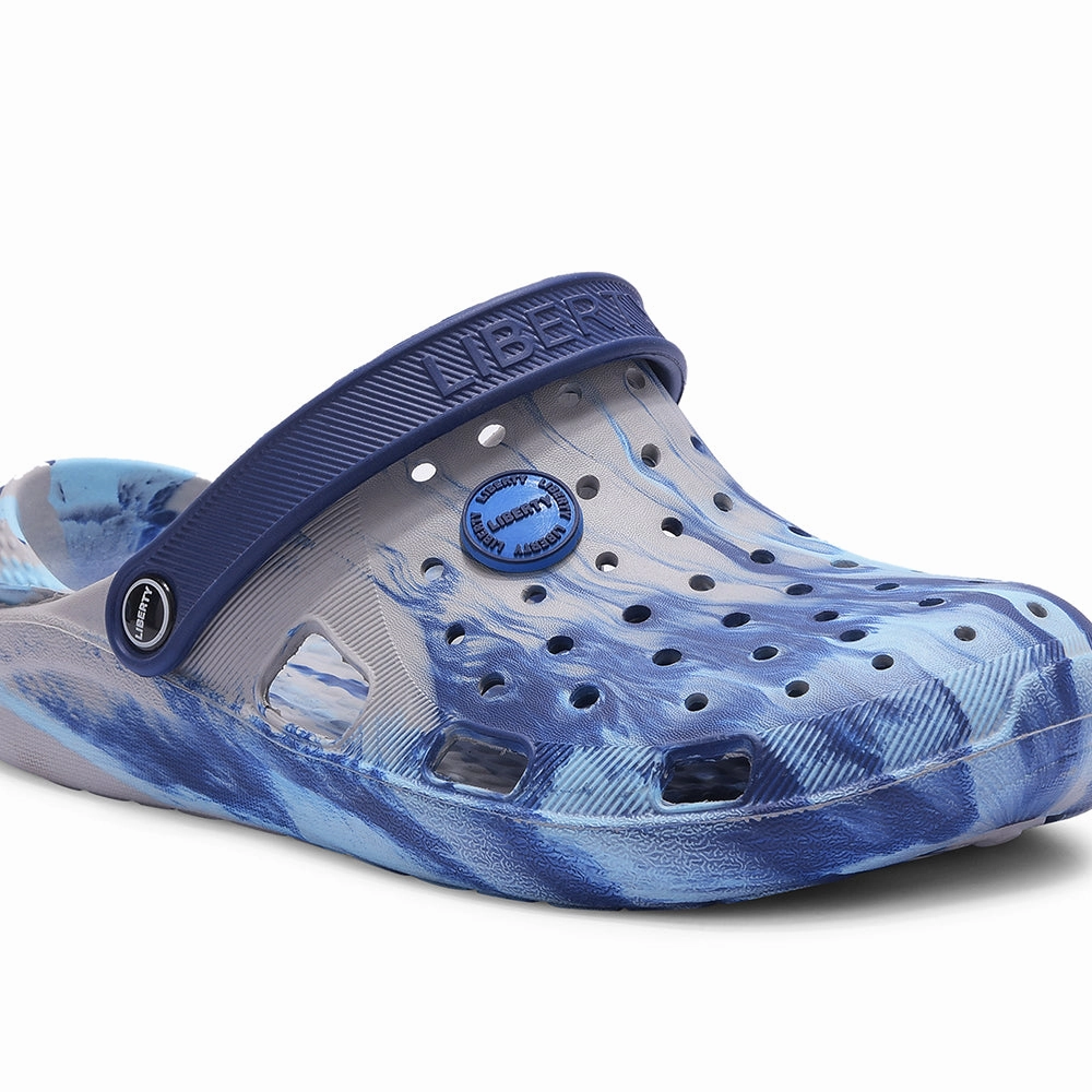 Sandals For People With Flat Feet A-HA Royal Blue Slingback Clogs For Men LPMXT-961E By Liberty