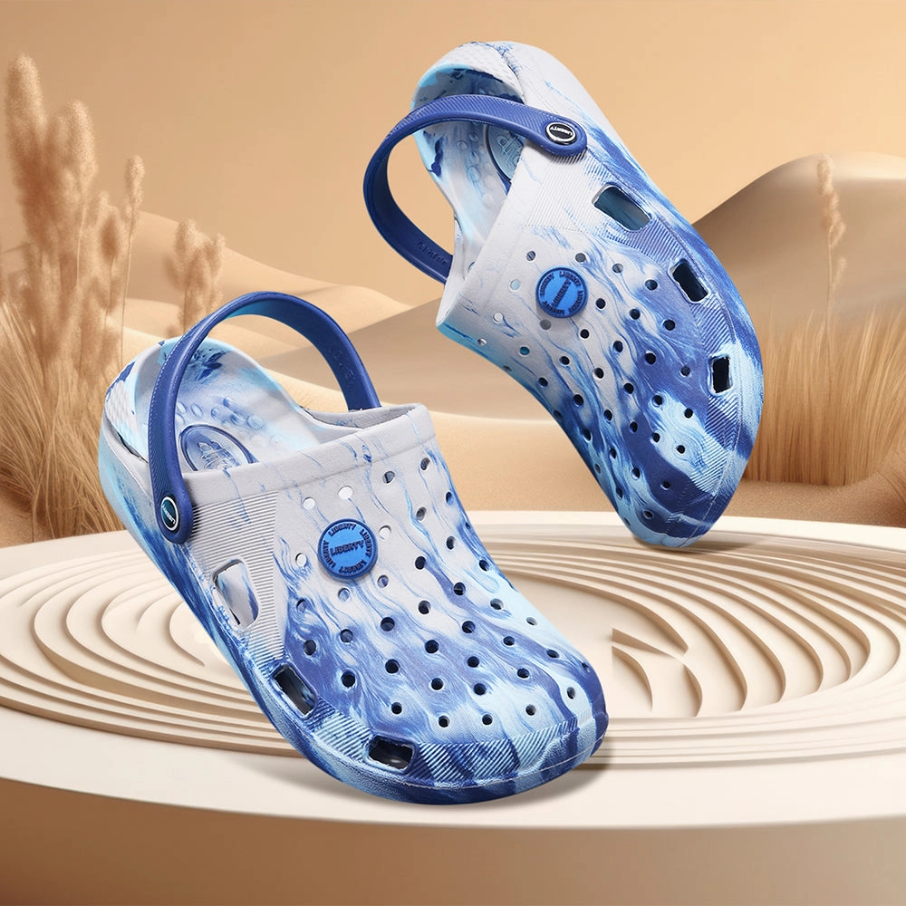 A-HA Royal Blue Slingback Clogs For Men LPMXT-961E By Liberty Sandals Dunn River Jamaica