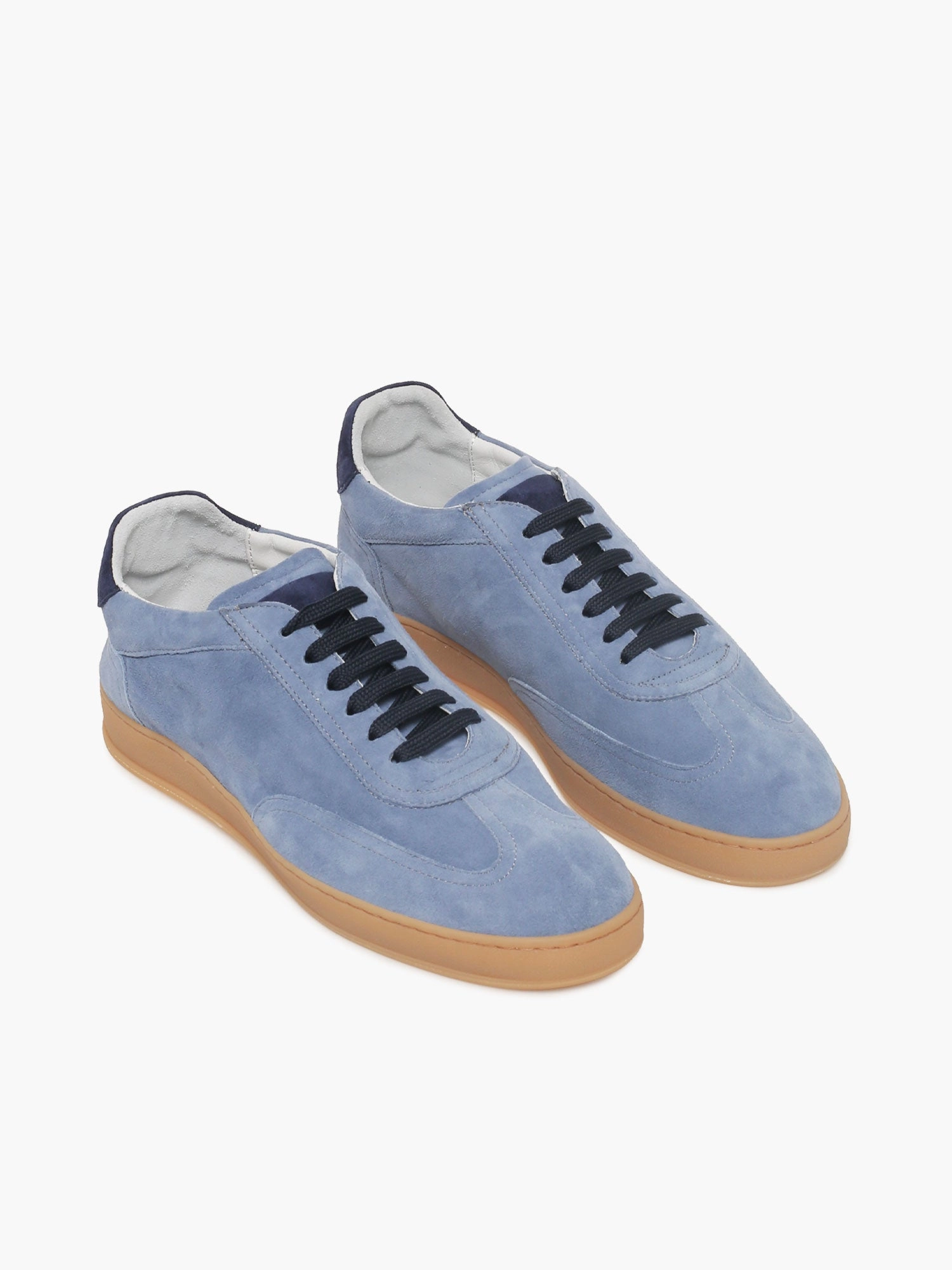 Amalfi Lago Blue suede Anti Flat Shoe