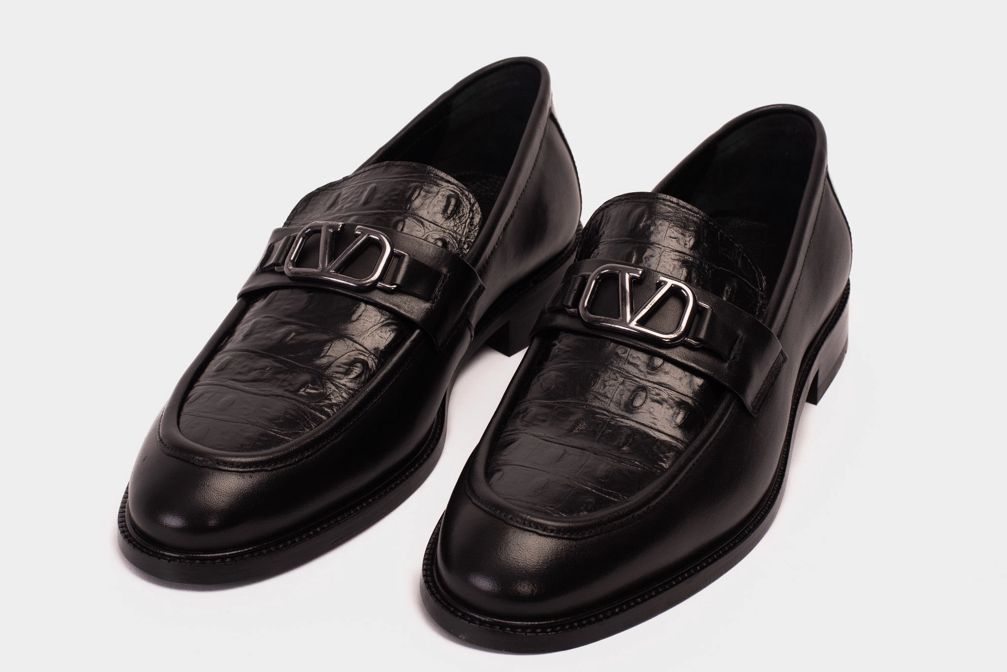 Wide Toe Box Dress Shoe Amsterdam Black Bit Loafer Men Shoe