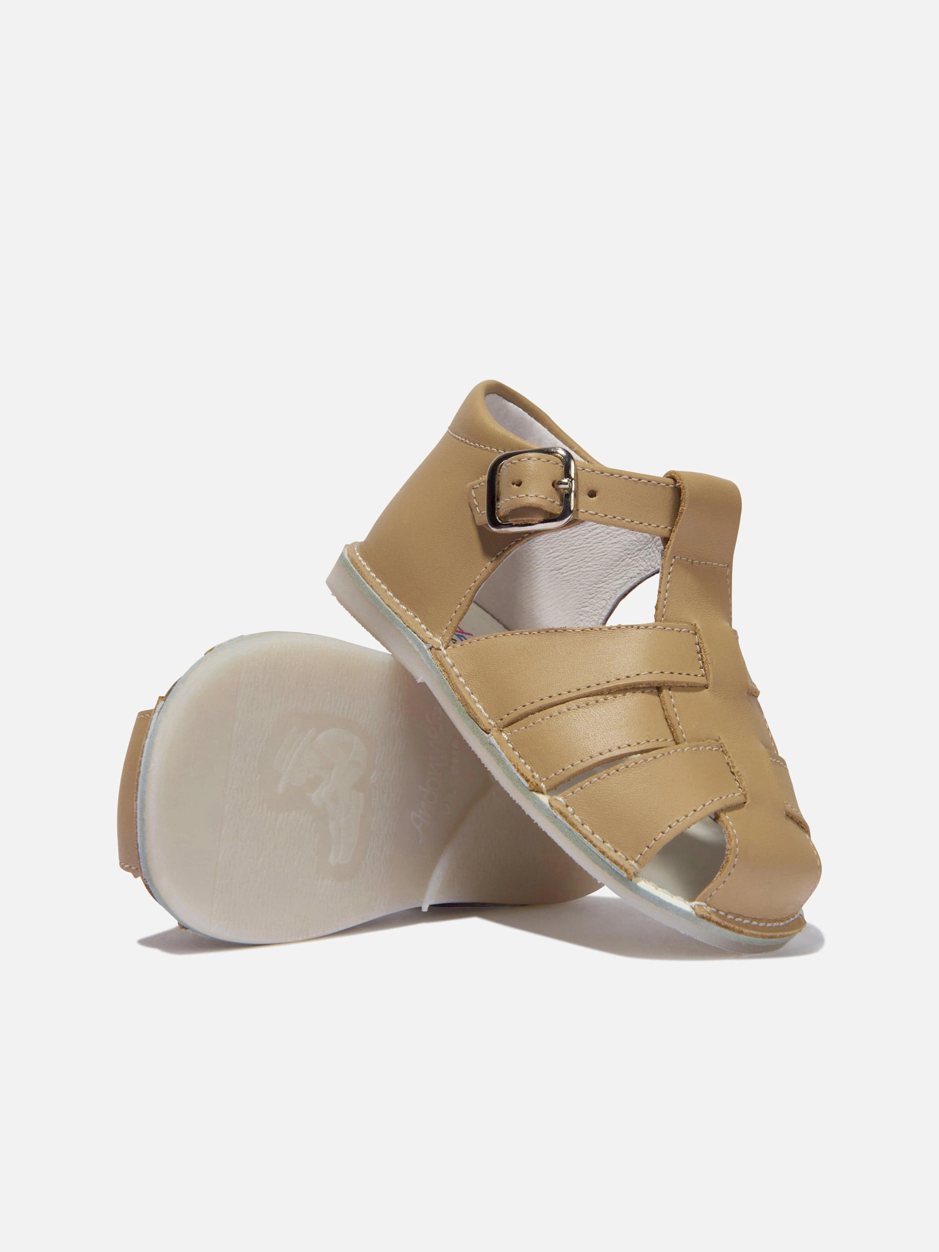 Bokyna Sandals Andanines Baby Buckle Strap Sandals in Brown