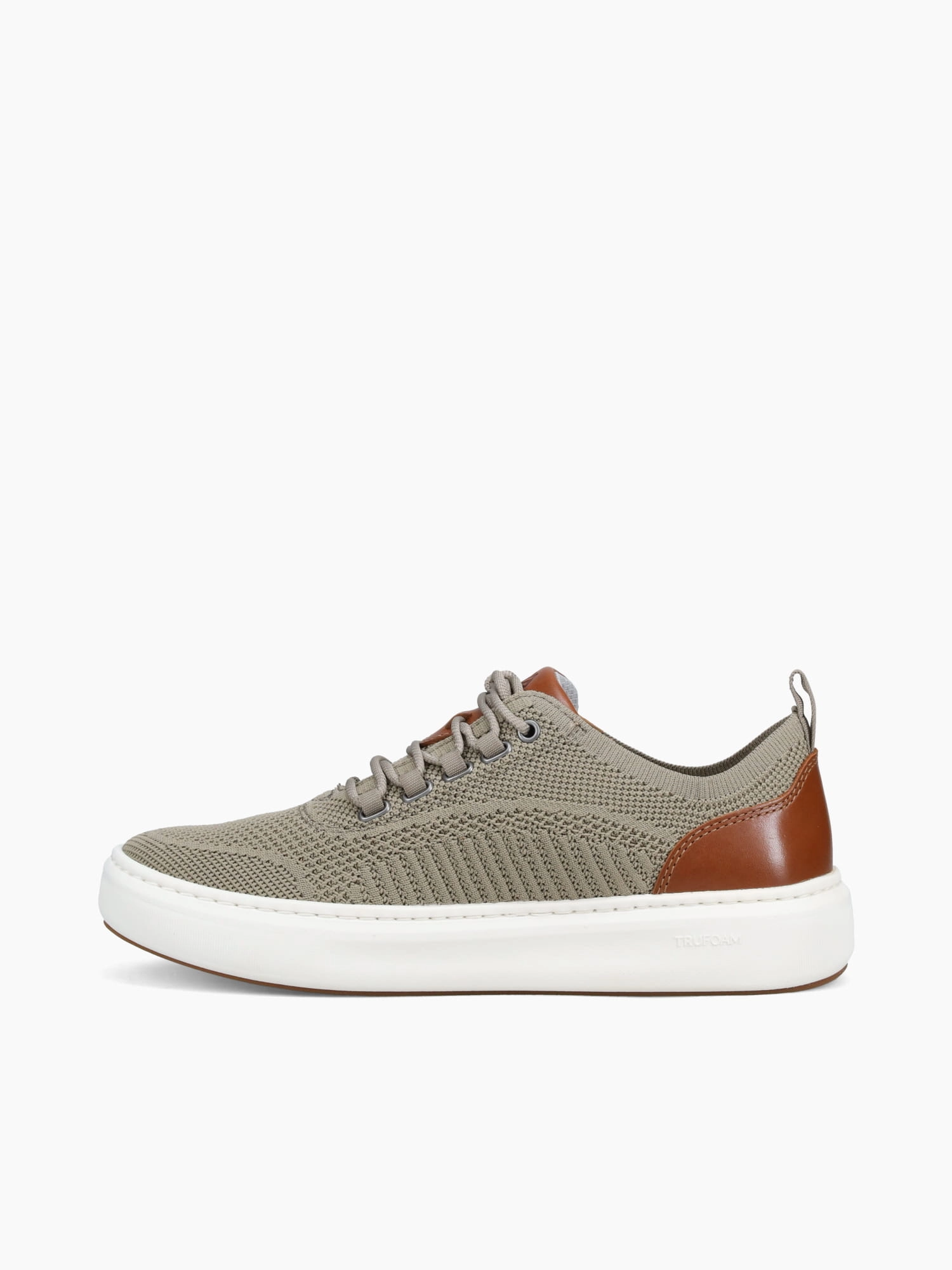 Anders Knit Uthroat Taupe Knit Flat Jogging Shoes