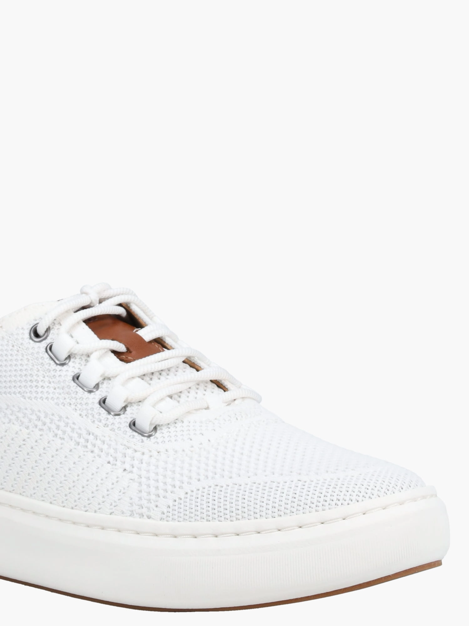 Anders Knit Uthroat White Knit Pointed Flat Shoes Wide Fit