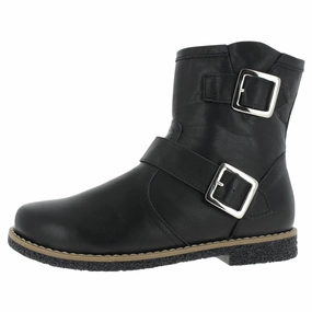 Andrea Conti Jane Warm Black Leather Boot (Women's) Best Winter Boots For Walking
