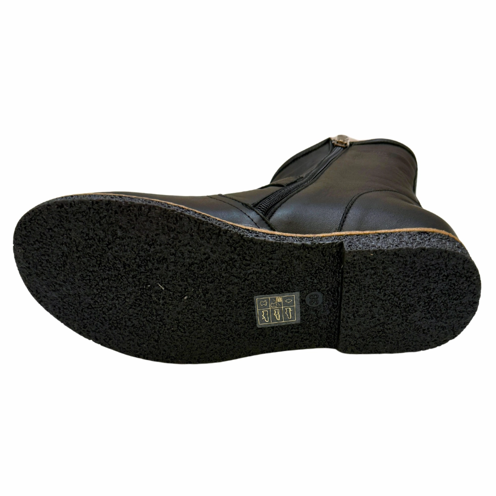 Andrea Conti Jane Warm Black Leather Boot (Women's) Clarks Leather Desert Boots