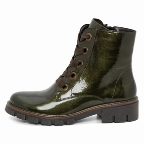 Ara Debbie Forest Patent Leather Boot (Women's) Guide Gear Boots