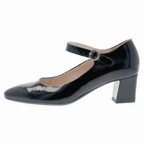 Ara Lynden Black Patent Mary Jane (Women's) Shoes Cocktail Dress