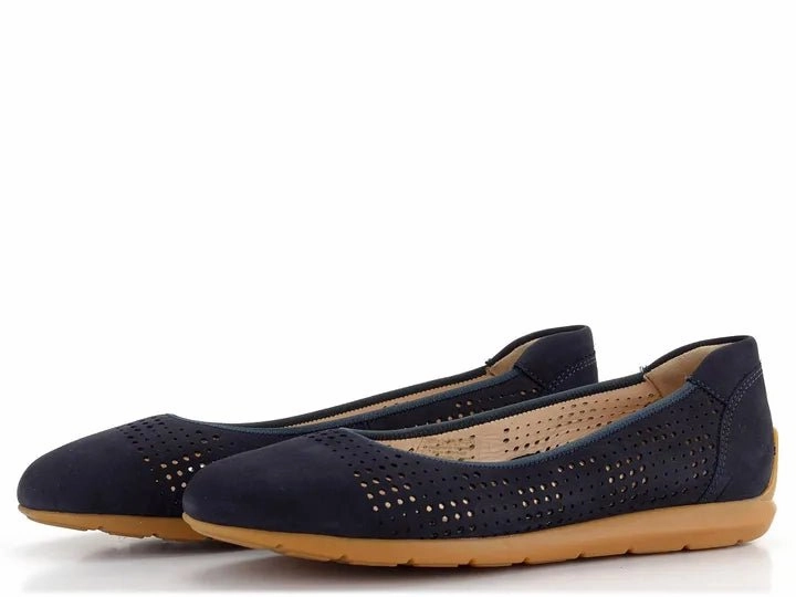Hush Puppies Dress Shoes Ara Shoes Women's Sarah Perf - Navy