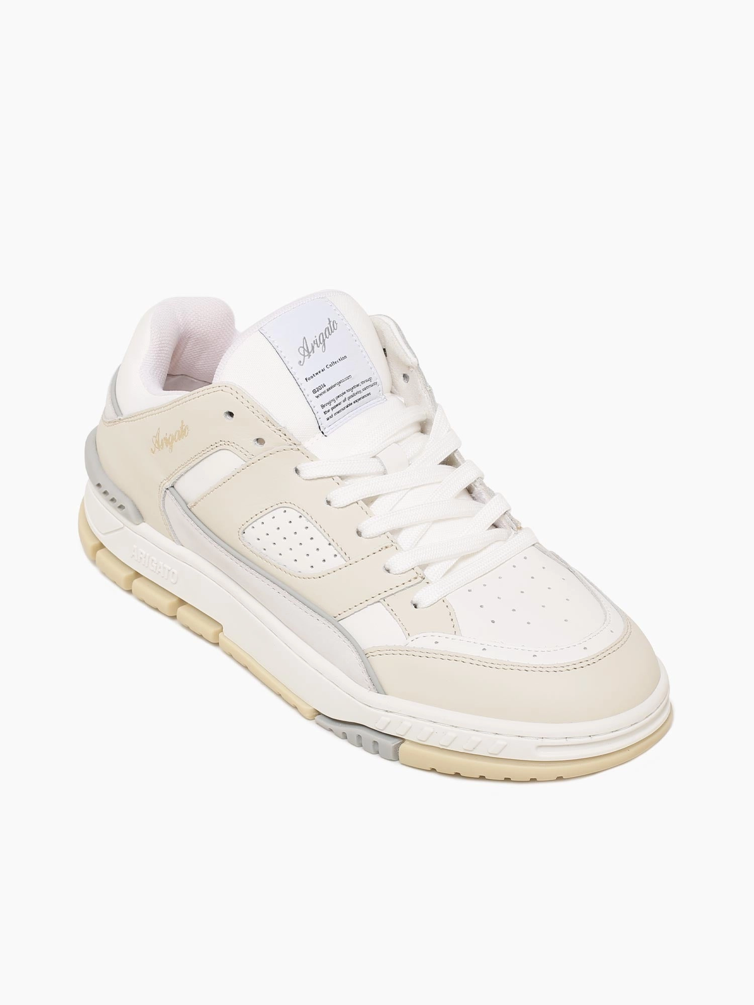 Area Lo Cremino White leather Rose Gold Flats Shoes