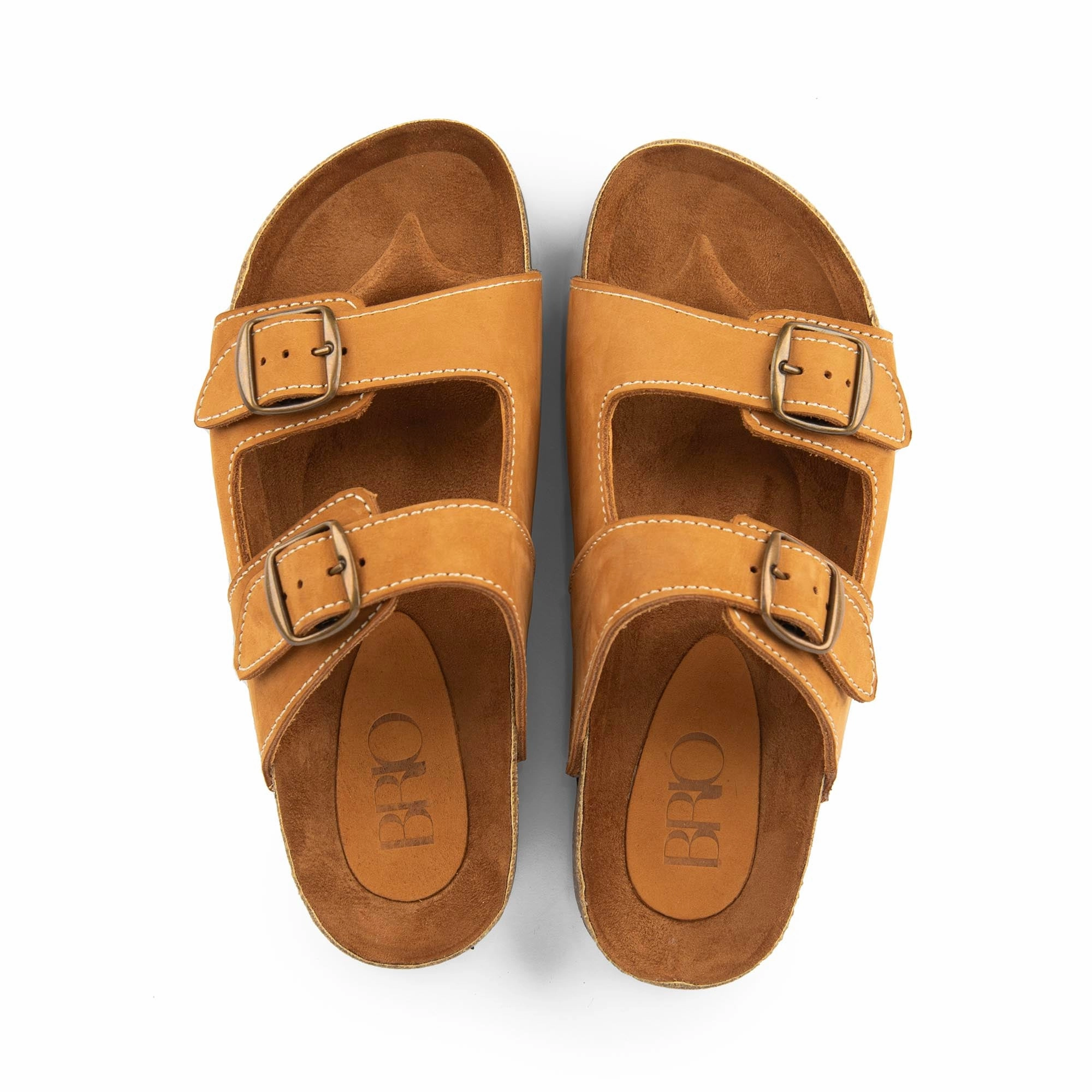 Well Worn Slippers Arizona Beige Natural Leather Slippers