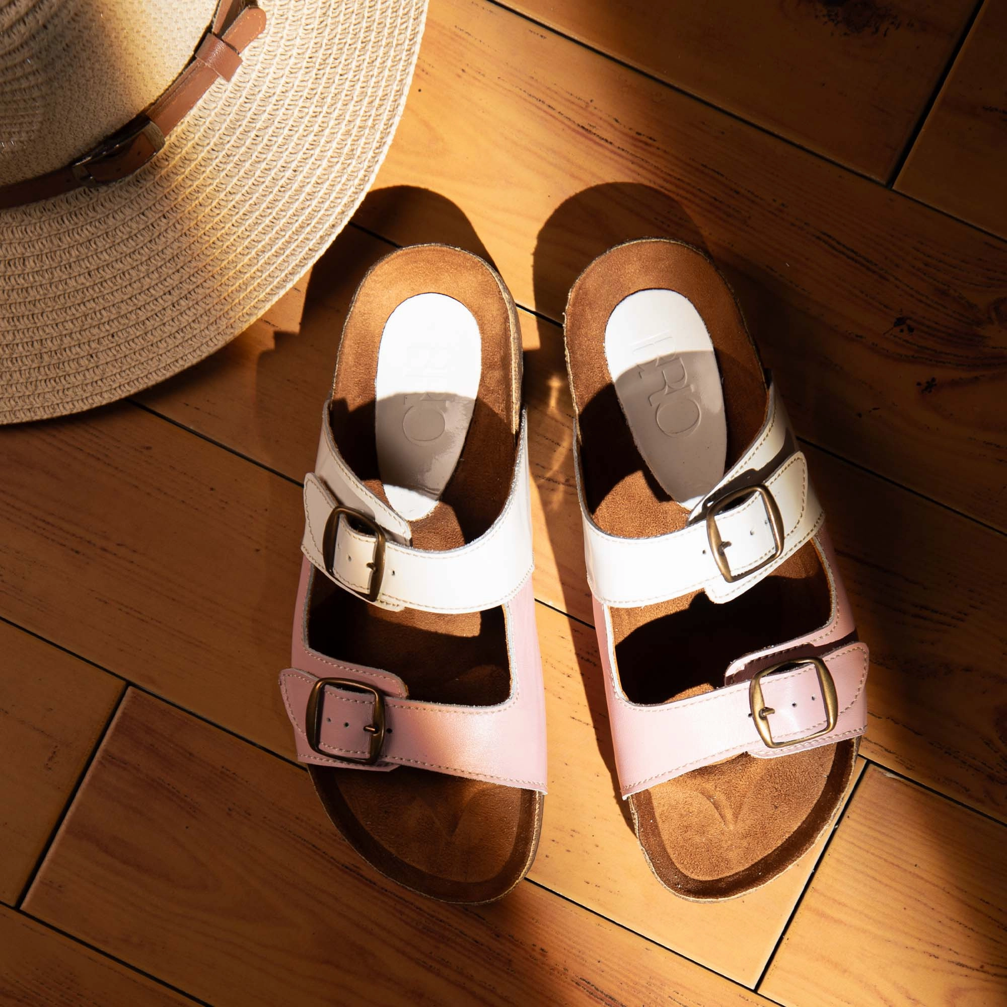 7-11 Slippers Arizona Binky Natural Leather Slippers