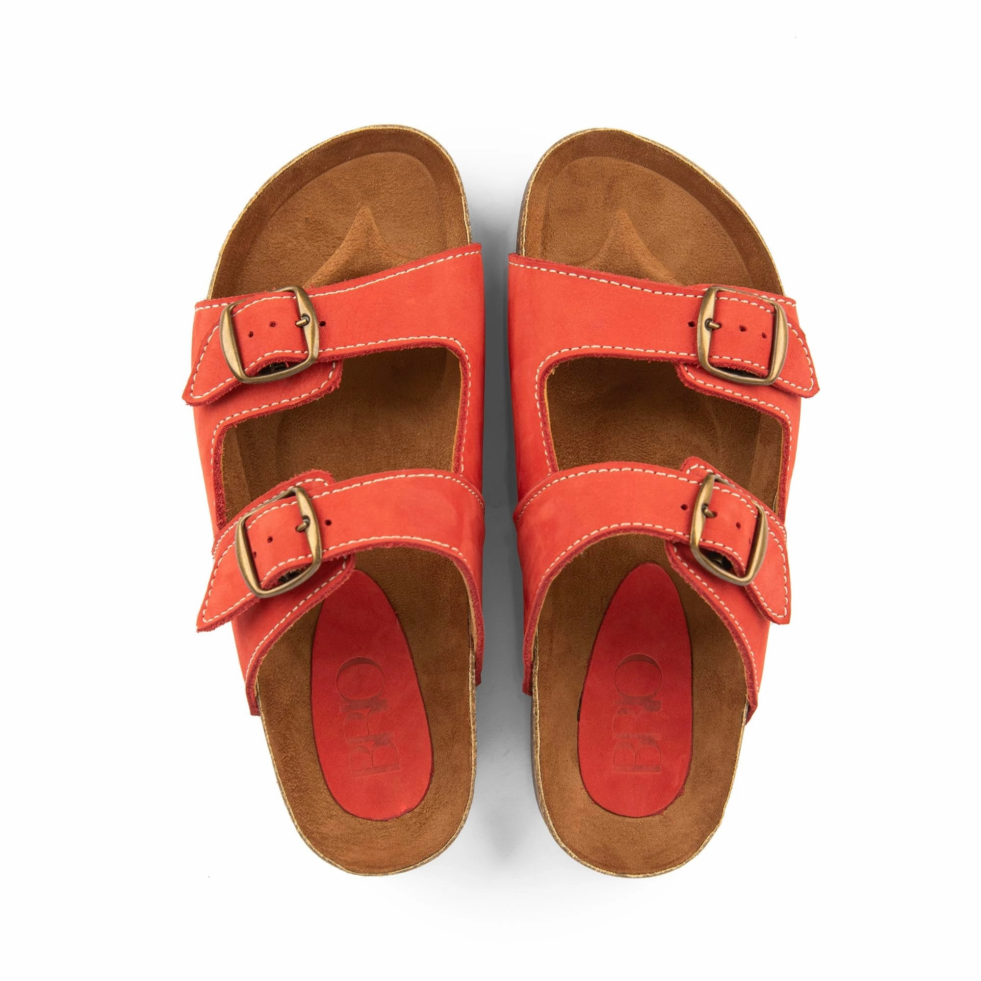 Arizona Red Natural Leather Slippers Brown Ugg Slippers Platform