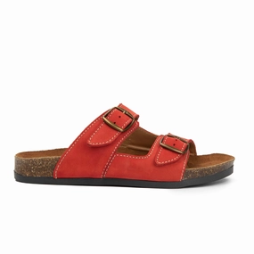 Arizona Red Natural Leather Slippers Quality Slippers