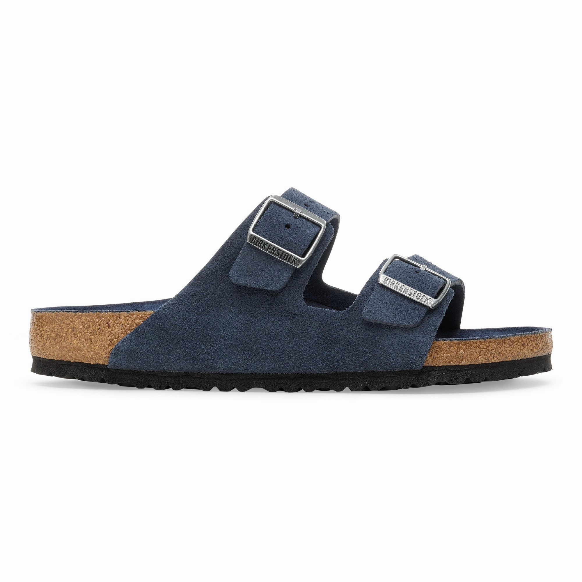 Arizona Soft Footbed Suede Leather New Navy Tonal Pucci Sandals