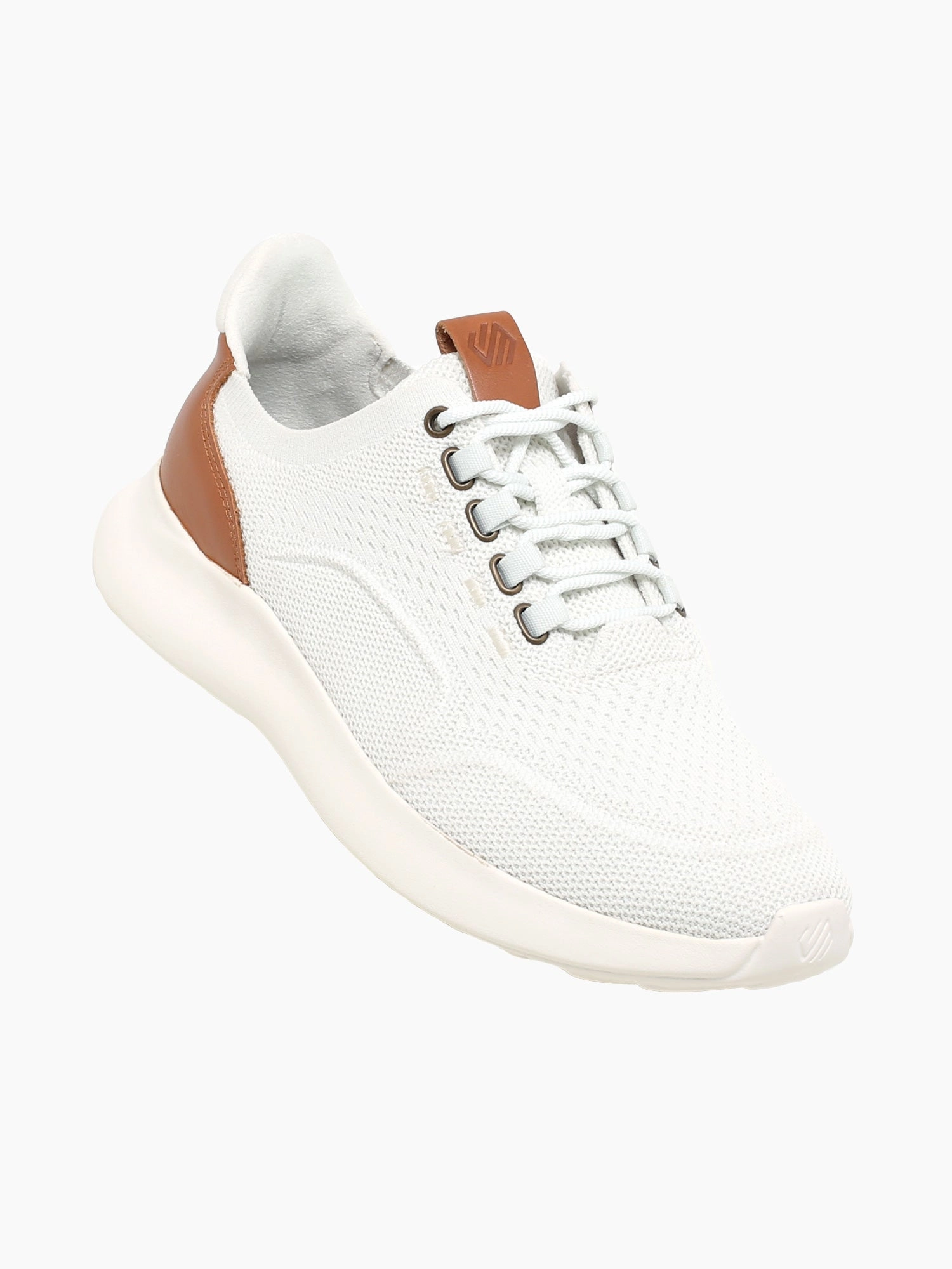 Armhest 2.0 White Knit Flat Deadlift Shoes