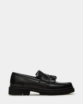 ARTHUS BLACK LEATHER Union Loafers Restaurant