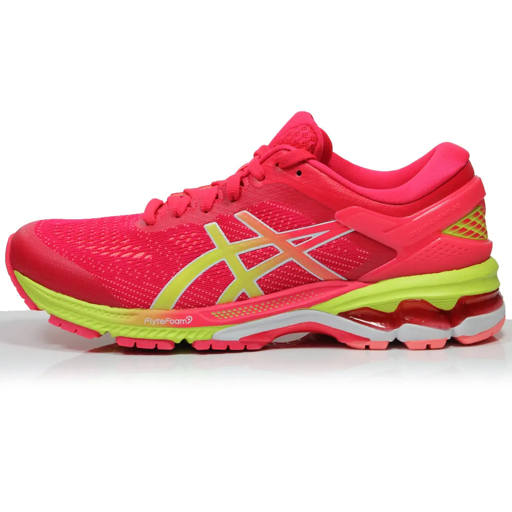 Running Shoes Austin Tx Asics Gel Kayano 26 Women's Running Shoe - Laser Pink/Sour Yuzu