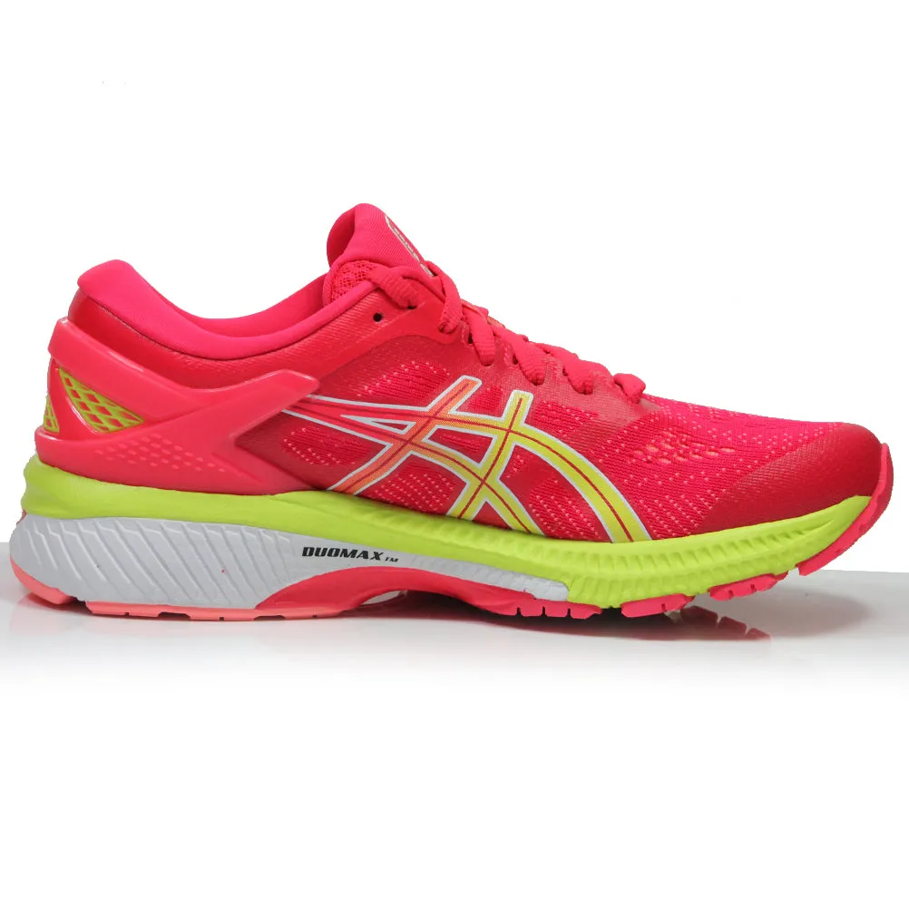 Asics Gel Kayano 26 Women's Running Shoe - Laser Pink/Sour Yuzu Quest Running Shoes