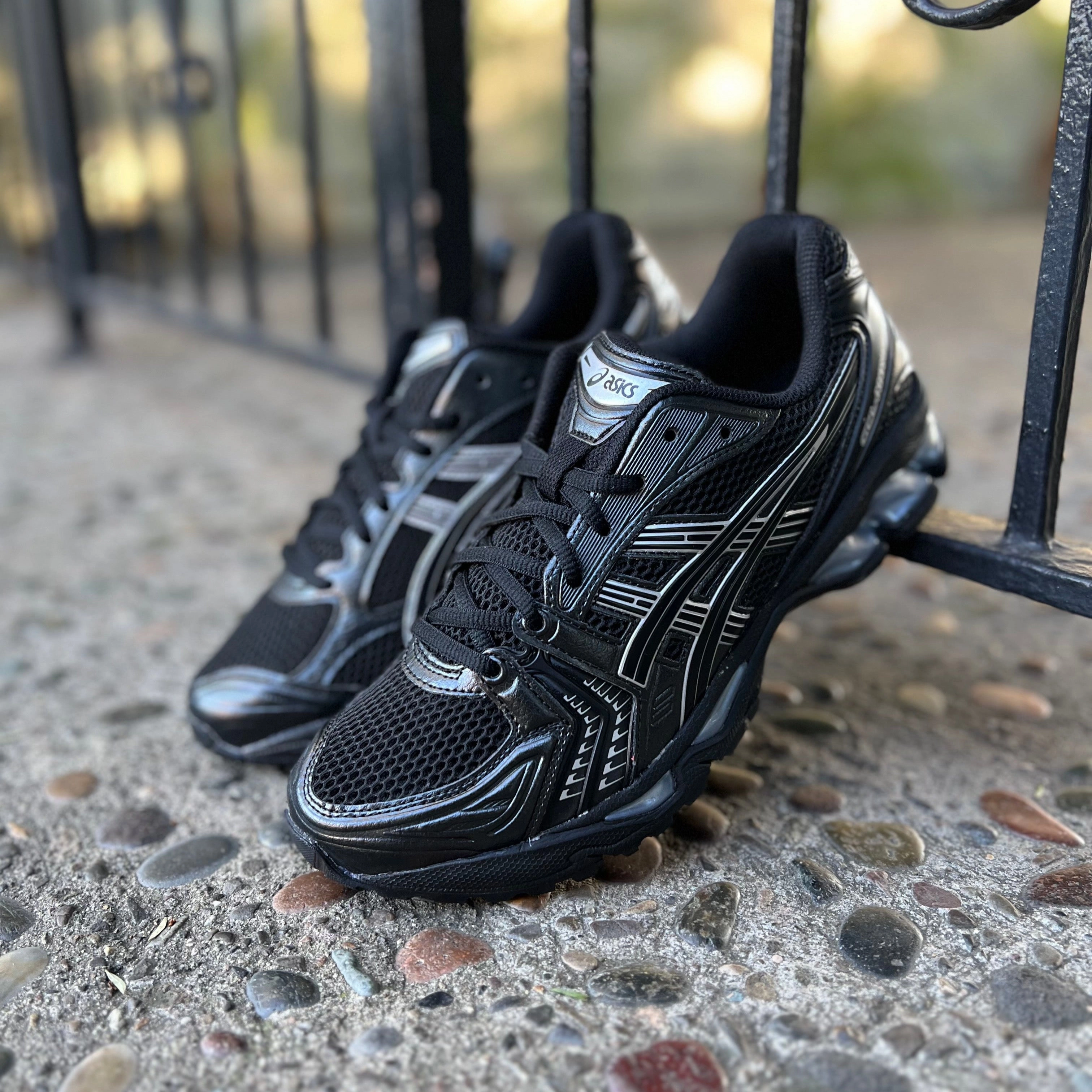 ASICS GEL-KAYANO 14 BLACK/PURE SILVER Asics Shoes Patriot 12