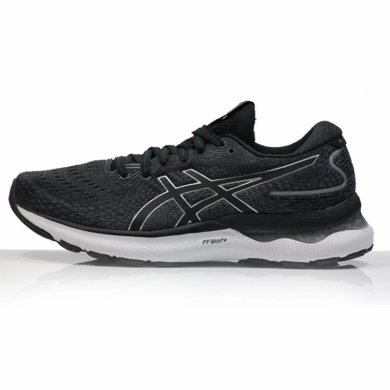 Asics Gel Nimbus 24 Women's Running Shoe - Black/Pure Silver Best Shoes Supination Running
