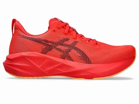 ASICS Mens Novablast 5 Running Shoe Flash Red Jordan Burroughs Wrestling Shoes Asics