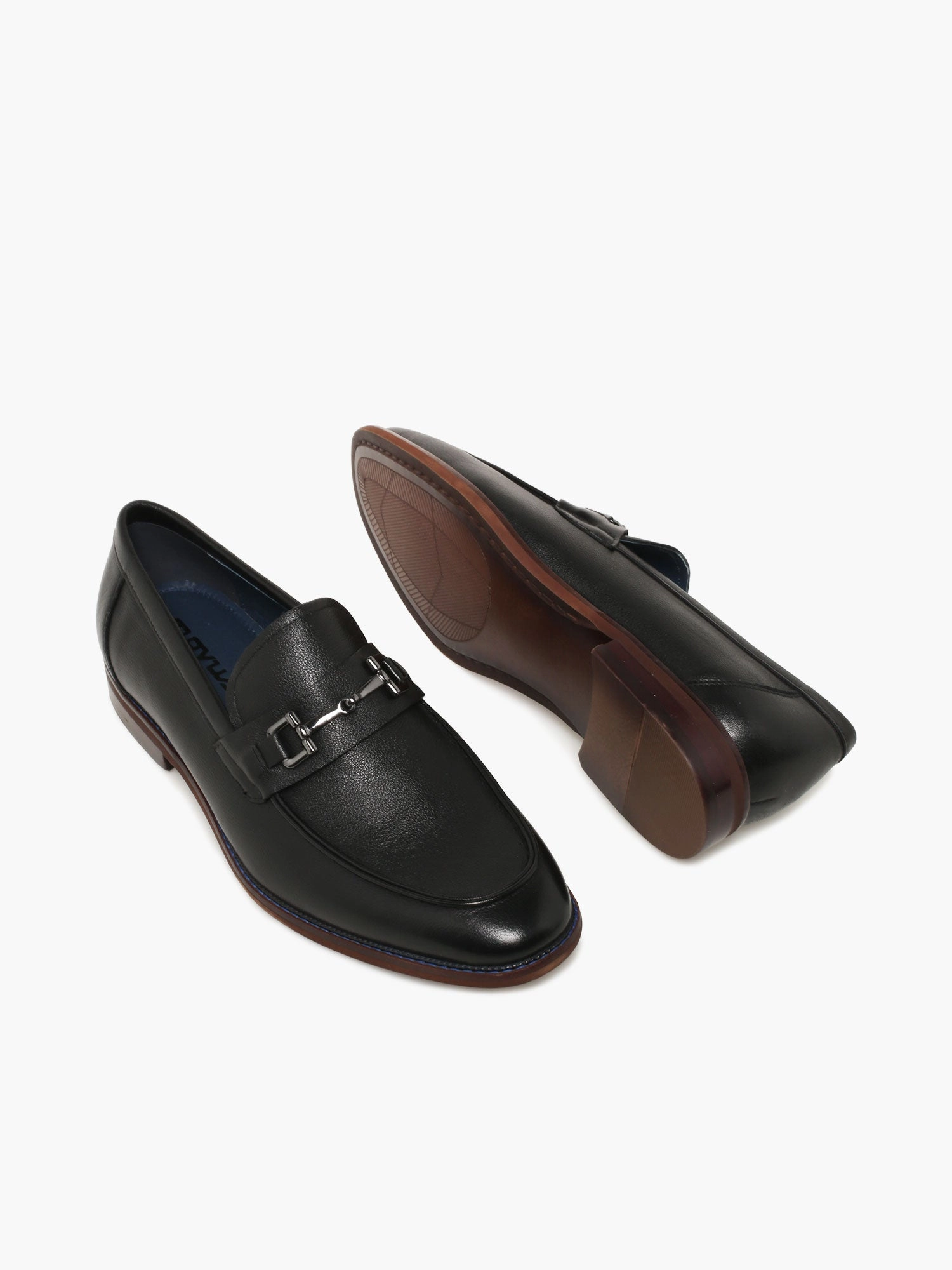 Flat Shoes For Weight Training Aurelio Black Soft Tumbled Leather