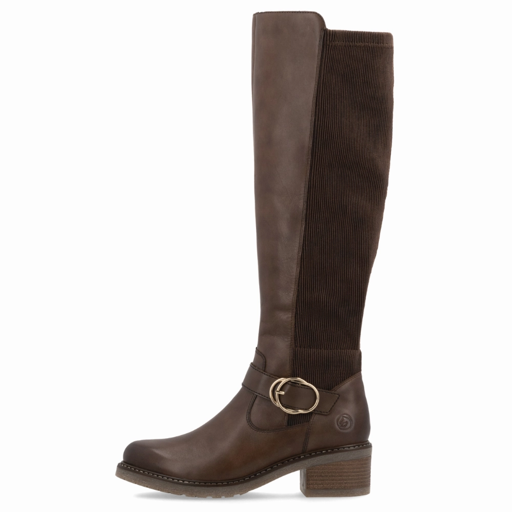 Remonte Aida 73 Mahogany Leather High Boot (Women's) Goretex Boots