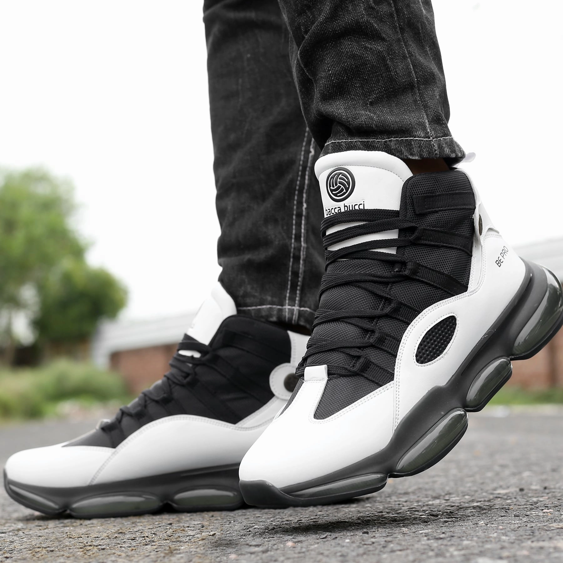 Bacca Bucci Dominator White Lace Sneakers