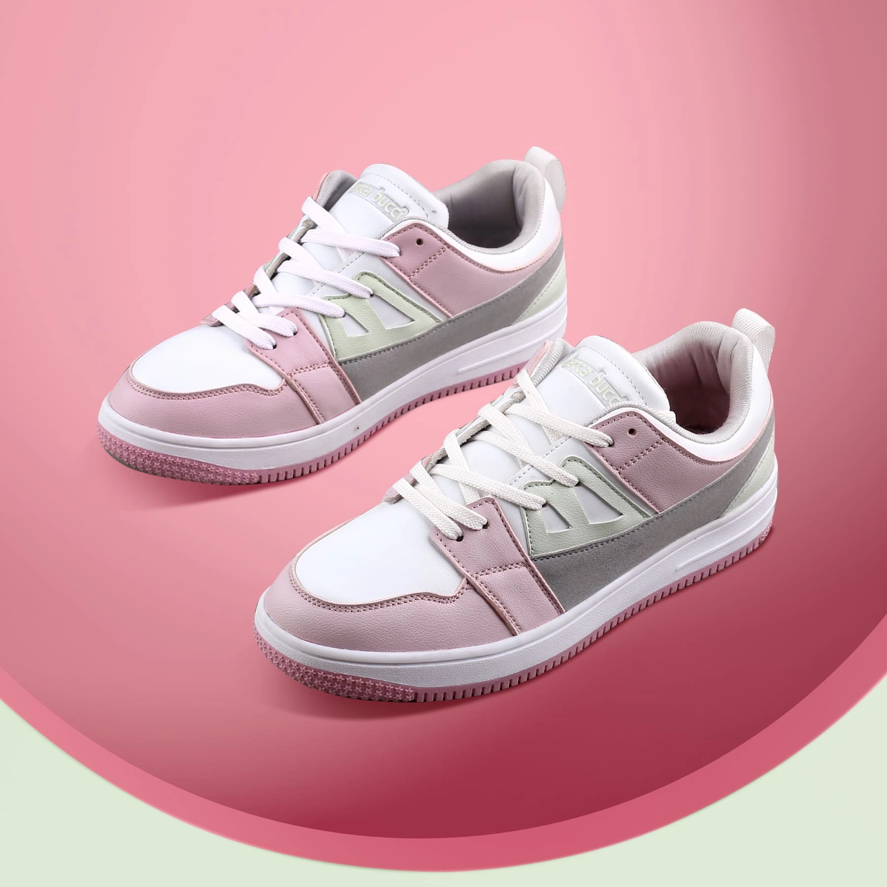 Casual Shoes For Flat Feet Bacca Bucci SERENITY Low Top Flat Sole Fashion Women's Sneakers