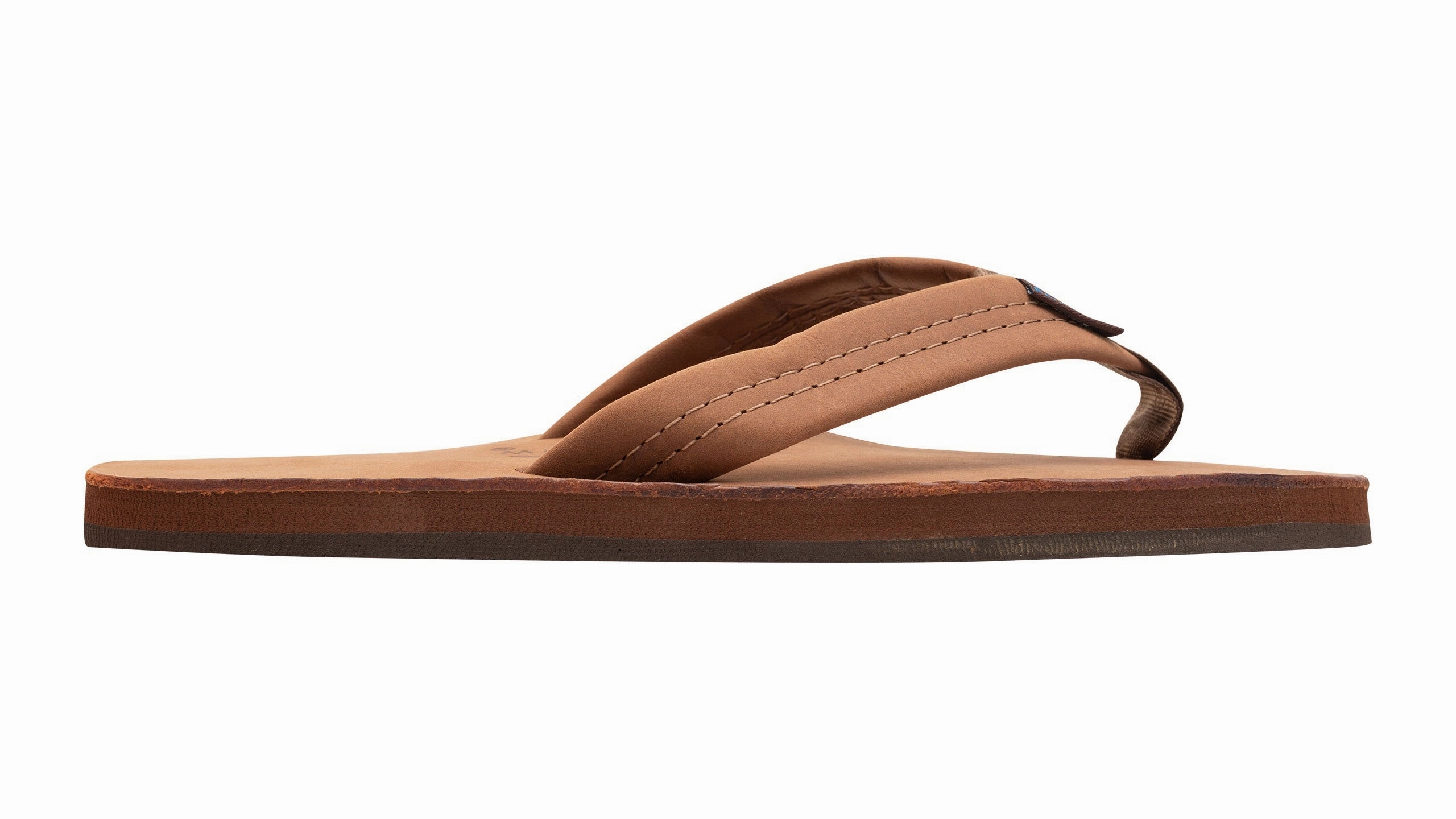 Rainbow Double Layer Leather Sandal-Redwood Best Sandals Jamaica Resort