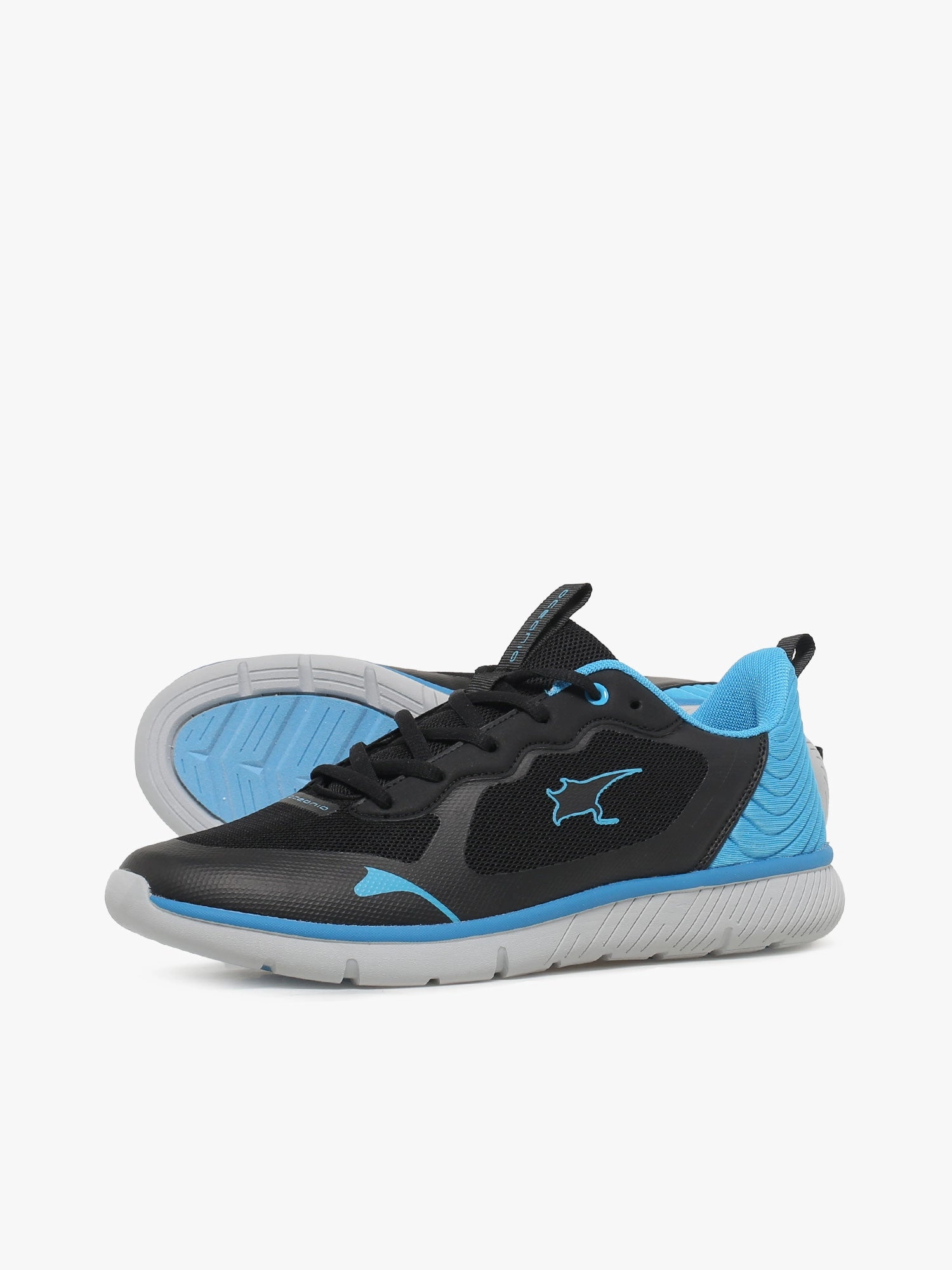 Knit Flat Shoes Baltic Black Blue