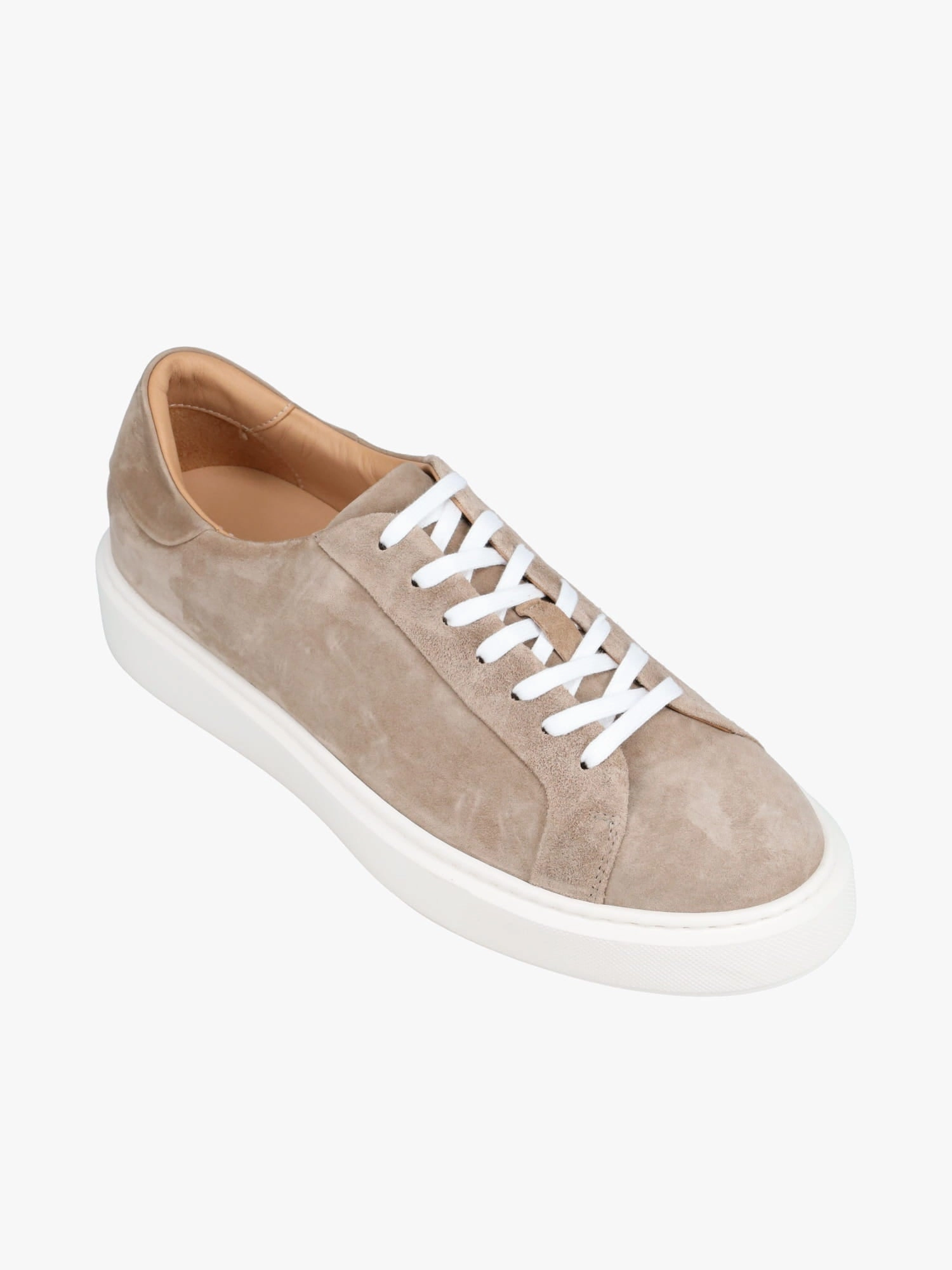 Barolo Sneaker Taupe Water Suede Pointy Shoes Flat