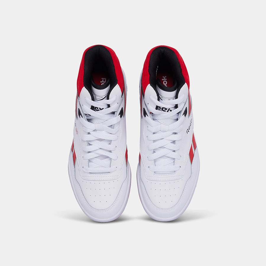 Bb 4000 Ii Mid - Big Kids White/Vector Red/Black Support Basketball Shoes