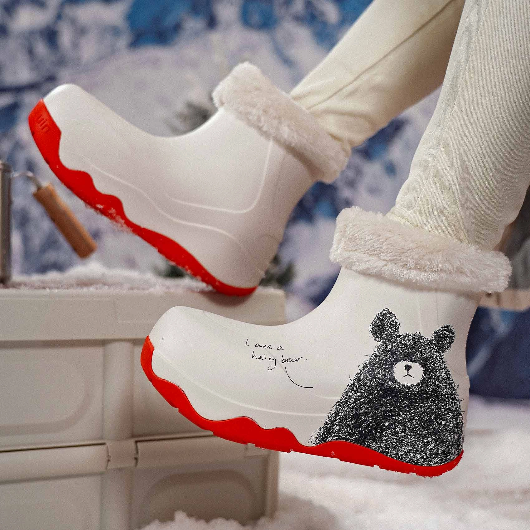 Be With You Navarra Boots with Napped Linings Women Glitter Knee High Boots