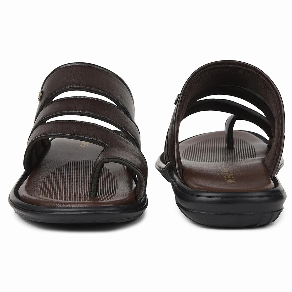 Healers Brown Casual Slipper For Mens AOL-12 By Liberty Nurse Slippers