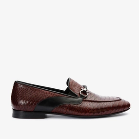 The Milano Burgundy Shoe Bit Loafer Men Shoe Final Sale! Pilot Dress Shoes