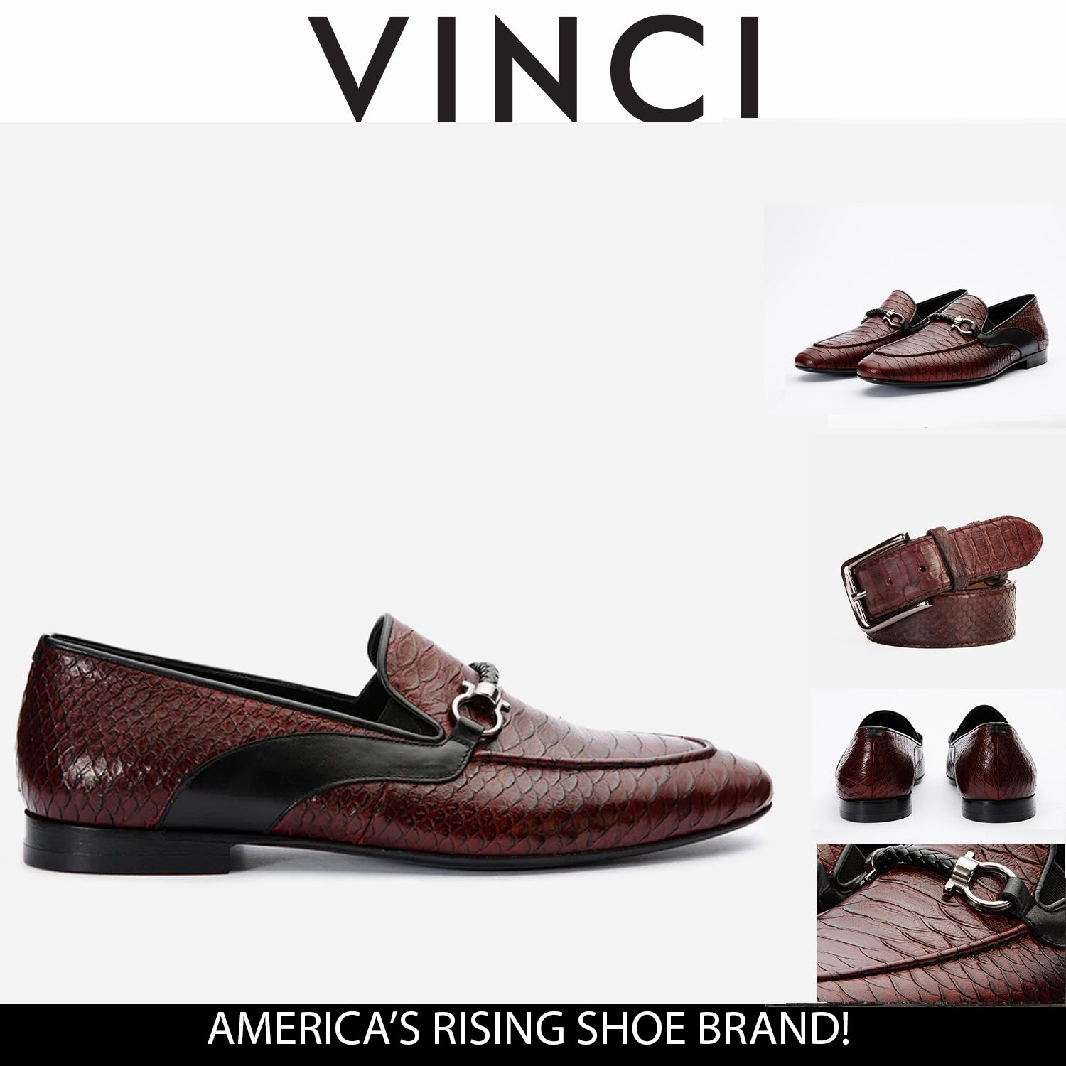 The Milano Burgundy Shoe Bit Loafer Men Shoe Final Sale! Dress Shoe Insole