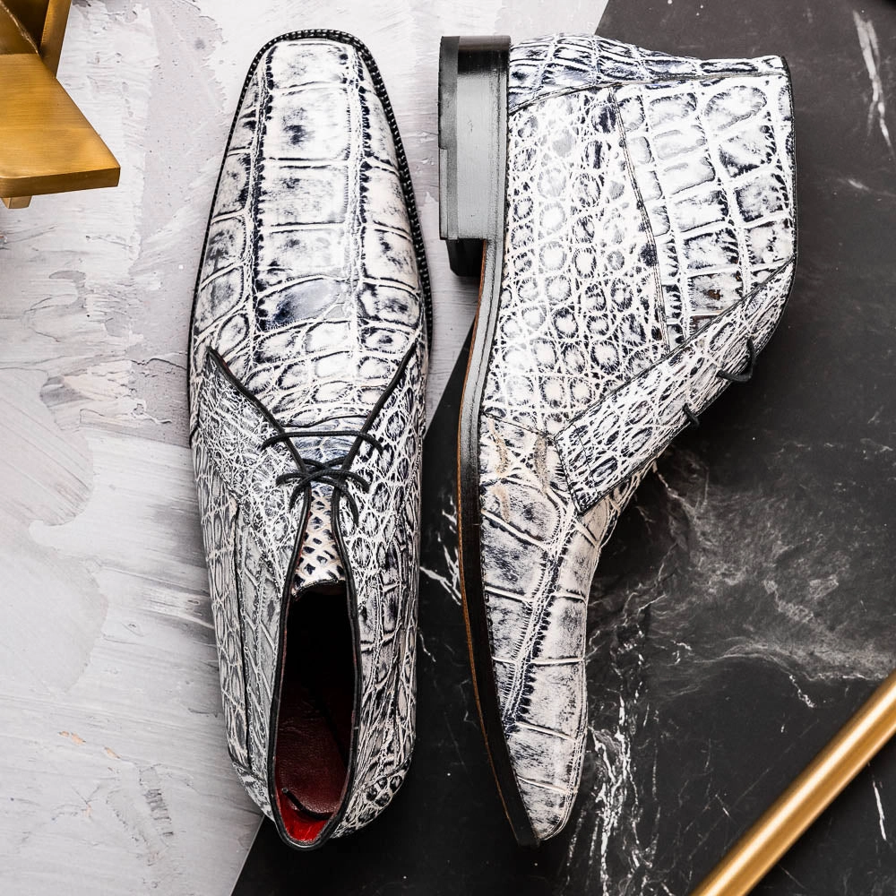 Pietro Newspaper Cowboy Boots Floral