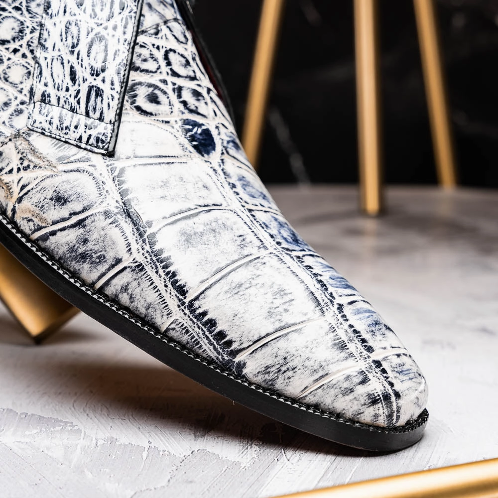 Pietro Newspaper Newborn Western Boots